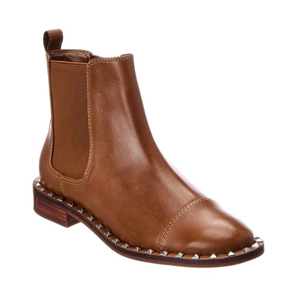 Schutz Tanner Leather Bootie, Brown